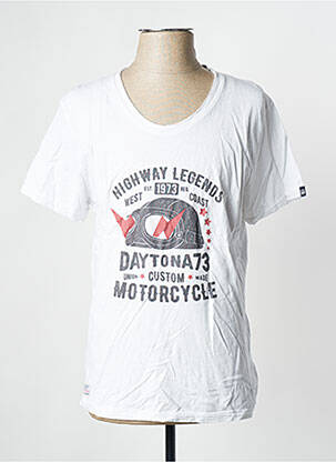 Tricou alb DAYTONA bărbat