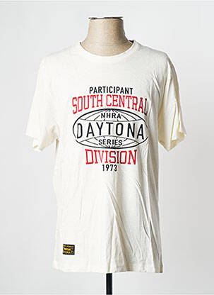 Tricou alb spart DAYTONA bărbat