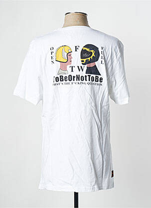 Tricou alb DAYTONA bărbat