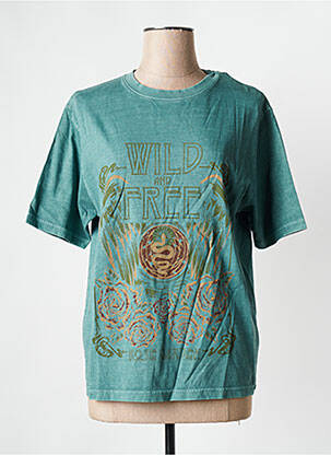 Tricou verde ROSE GARDEN femeie