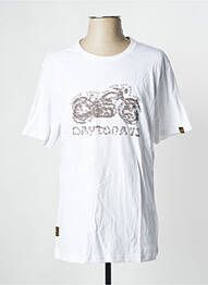 Tricou alb DAYTONA bărbat