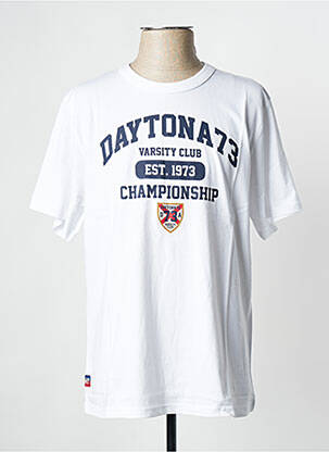 Tricou alb DAYTONA bărbat