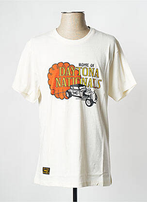 Tricou alb spart DAYTONA bărbat