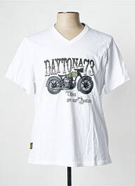 Tricou alb DAYTONA bărbat