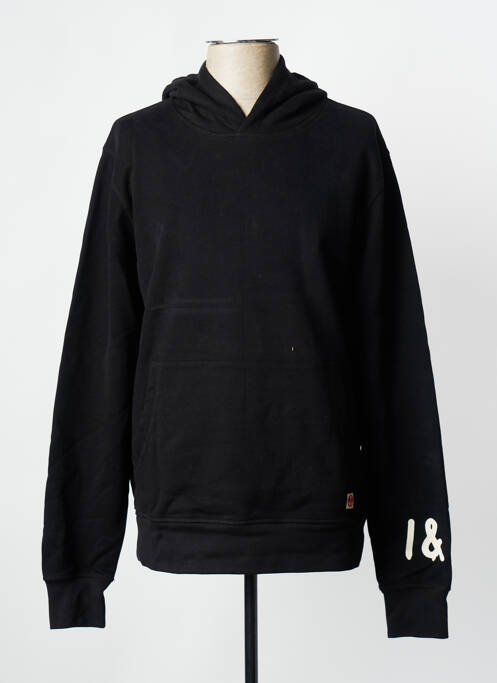 Hanorac cu glugă negru IRON AND RESIN bărbat