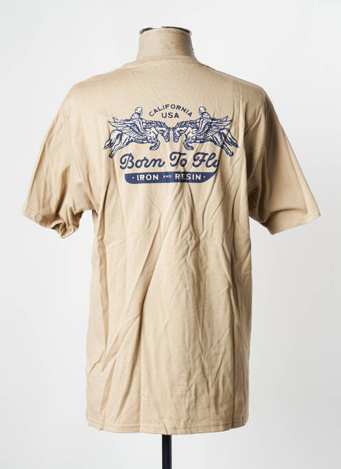 Tricou maro IRON AND RESIN bărbat