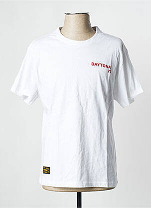Tricou alb DAYTONA bărbat