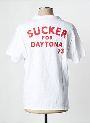 Tricou alb DAYTONA bărbat