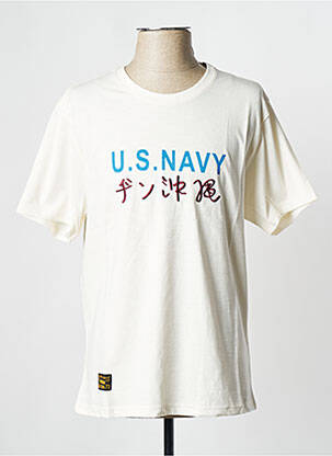 Tricou alb spart DAYTONA bărbat