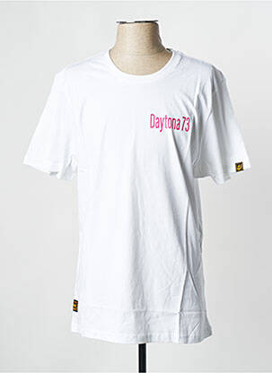 Tricou alb DAYTONA bărbat