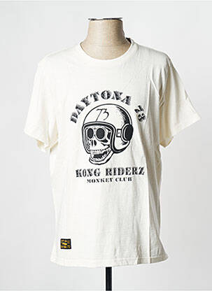 Tricou alb spart DAYTONA bărbat