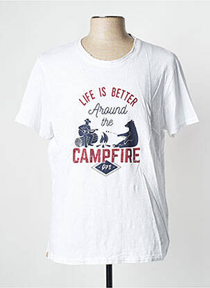 Tricou alb DAYTONA bărbat