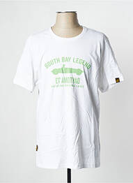 Tricou alb DAYTONA bărbat