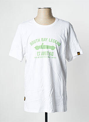 Tricou alb DAYTONA bărbat