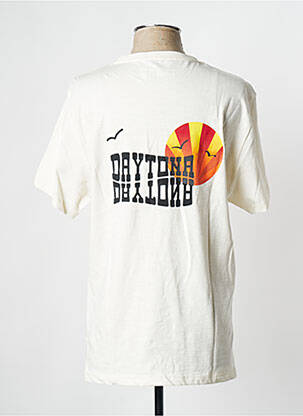 Tricou alb murdar DAYTONA bărbat