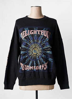 Hanorac negru ROSE GARDEN femeie