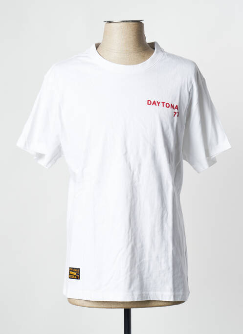 Tricou alb DAYTONA bărbat