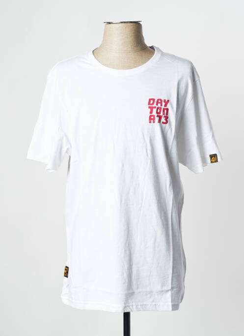 Tricou alb DAYTONA bărbat