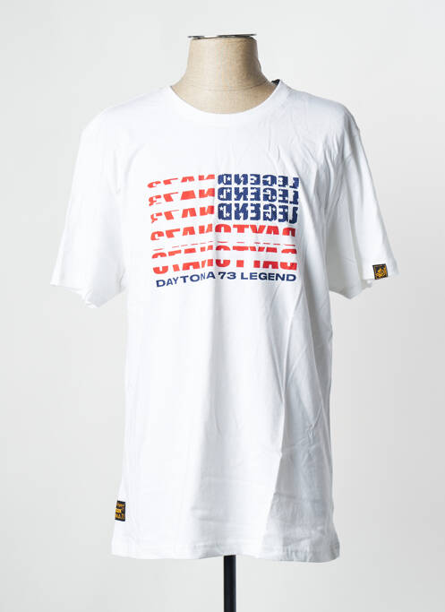 Tricou alb DAYTONA bărbat