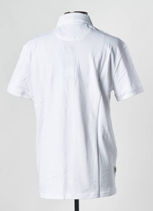 Polo alb DAYTONA bărbat