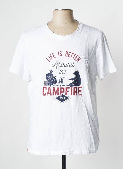 Tricou alb DAYTONA bărbat