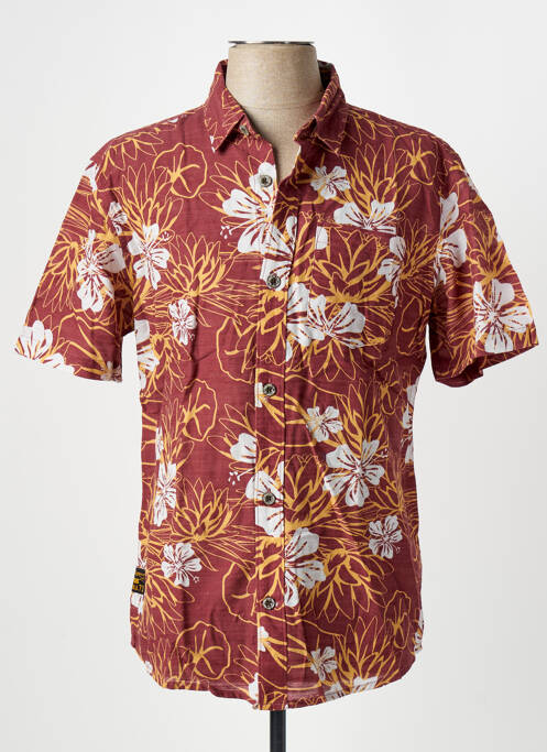 Cămașă cu mâneci scurte bordeaux DAYTONA bărbat