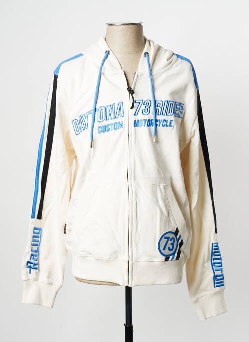 Vestă cu mâneci lungi alb spart DAYTONA bărbat