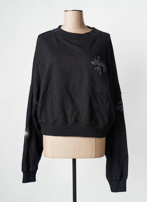 Hanorac negru ROSE GARDEN femeie