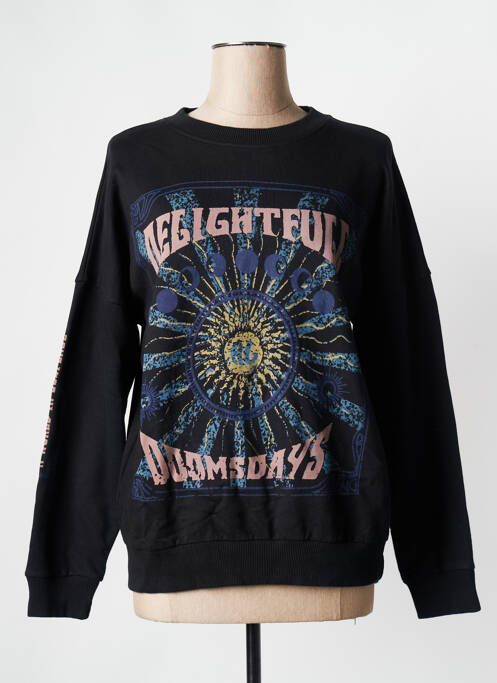 Hanorac negru ROSE GARDEN femeie