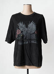 Tricou negru ROSE GARDEN femme