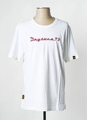 Tricou alb DAYTONA bărbat