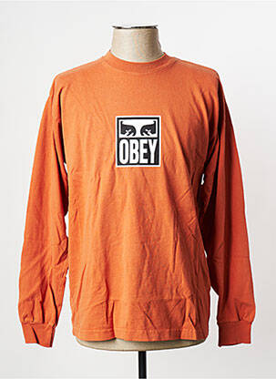 Tricou portocalie OBEY bărbat