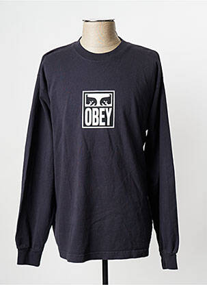Tricou albastru OBEY bărbat
