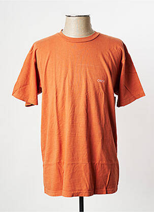 Tricou portocaliu OBEY bărbat