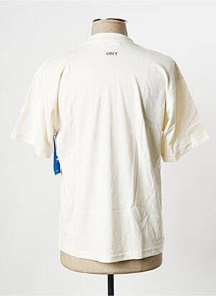 Tricou bej OBEY bărbat