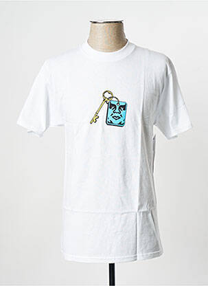 Tricou alb OBEY bărbat
