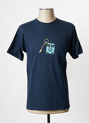 Tricou albastru OBEY bărbat
