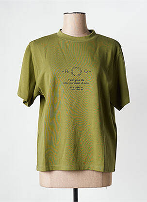 Tricou kaki ROSE GARDEN femeie