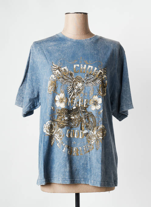 Tricou albastru ROSE GARDEN femeie