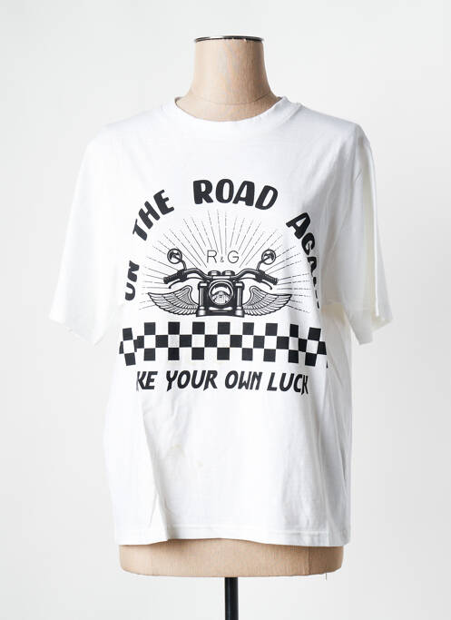 Tricou alb ROSE GARDEN femeie