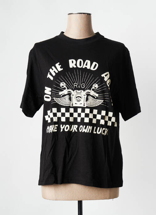 Tricou negru ROSE GARDEN femme