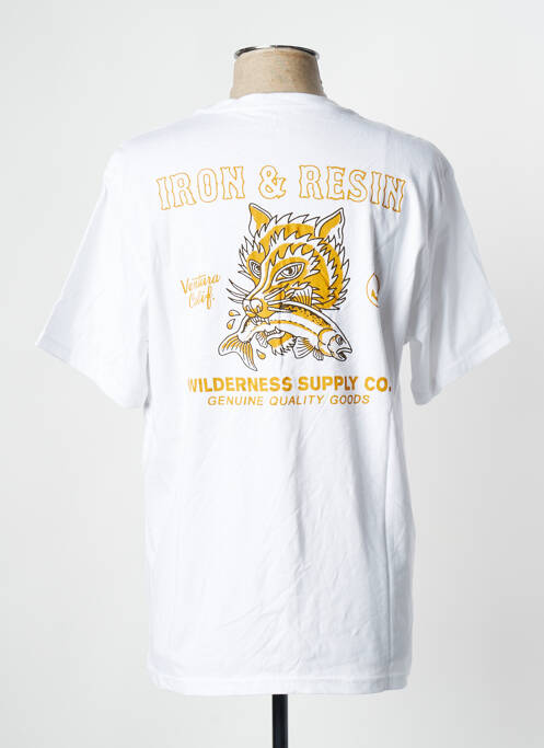 Tricou alb IRON AND RESIN bărbat