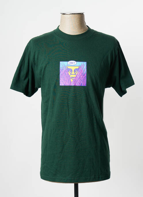 Tricou verde OBEY bărbat