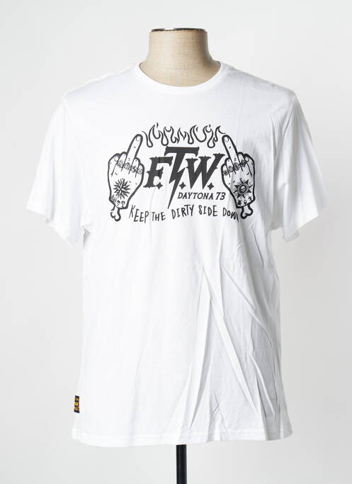 Tricou alb DAYTONA bărbat