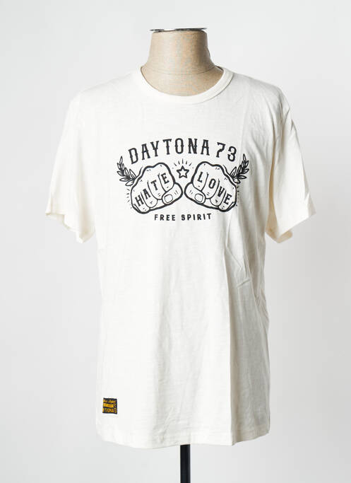 Tricou alb spart DAYTONA bărbat
