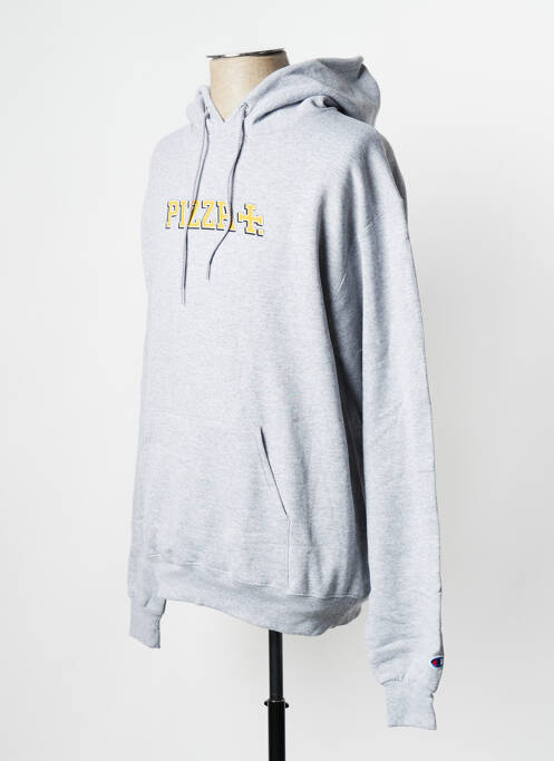 Hanorac gri PIZZA SKATEBOARD bărbat