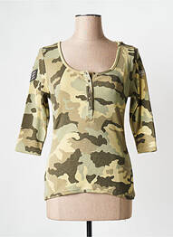 Tricou verde ROSE GARDEN femeie