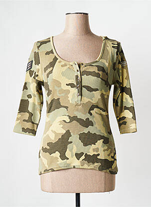 Tricou verde ROSE GARDEN femeie