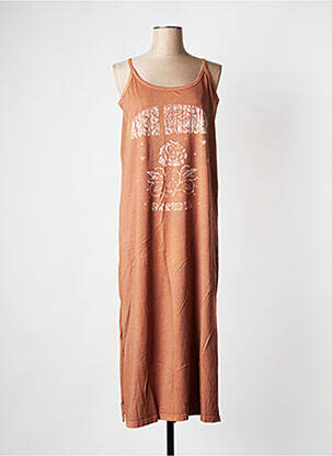 Rochie lungă portocaliu ROSE GARDEN femeie