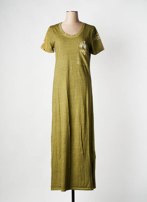 Rochie lungă verde ROSE GARDEN femeie